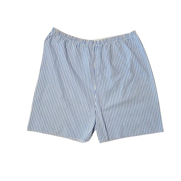 Vtg Lady Lindsay Pajama Set Women's Large Lounge Pinstriped Short Sleeve Shorts - Picture 4 of 9